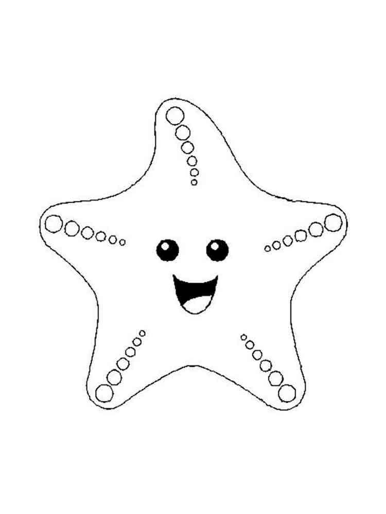 Starfish coloring pages